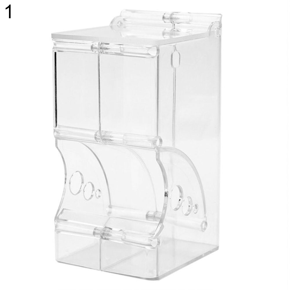 Vogel Werkzeuge Automatische Zubringer Star Papagei Vogel ausrügestochen Ernährung Werkzeuge Kleine Vogel Zubringer transparent Neue Vogel lebensmittel Container: 1