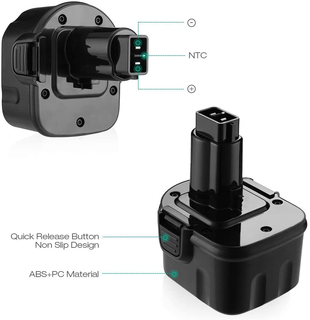 3.6ah dc9071 dewaltin vaihto 12v xrp-akku  dw9071 dw9072 de9037 de9071 de9072 de9074 johdoton sähkötyökalun akku 3.5