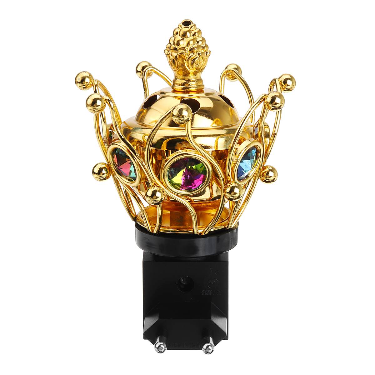 Wiht UK/EU Plug Portable Mini Electric Bakhoor Burner Incense Metal Burners Square Pearl incense electric incense burner