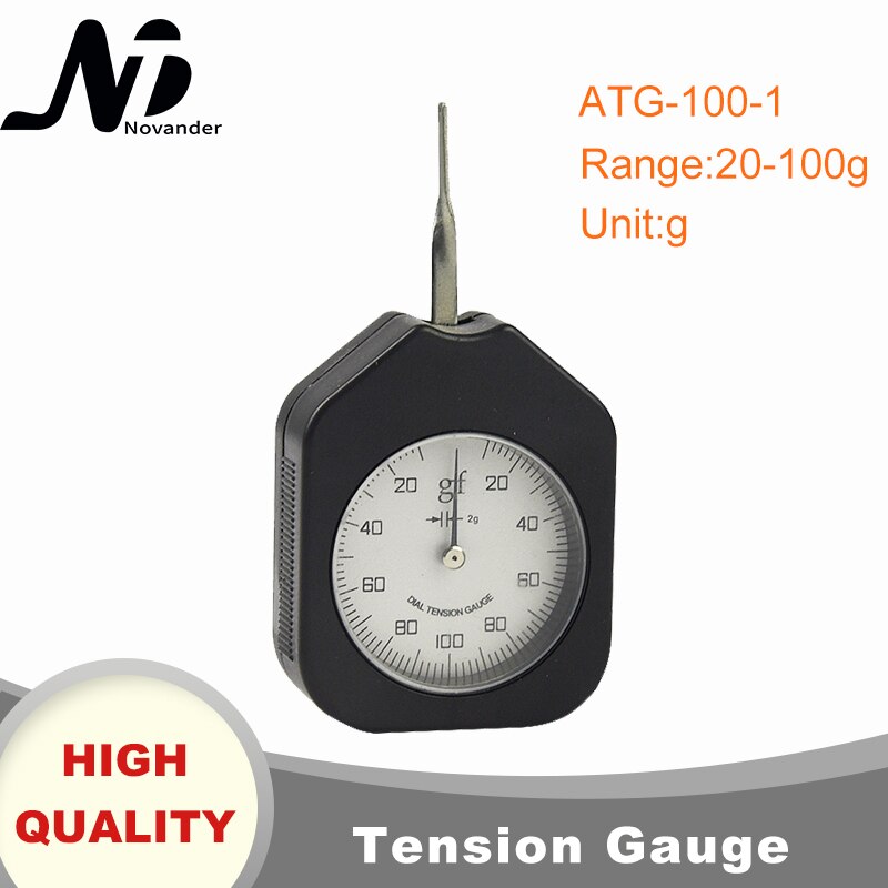 100g Dial Tension Gauge Analog Single Needle Double Needles