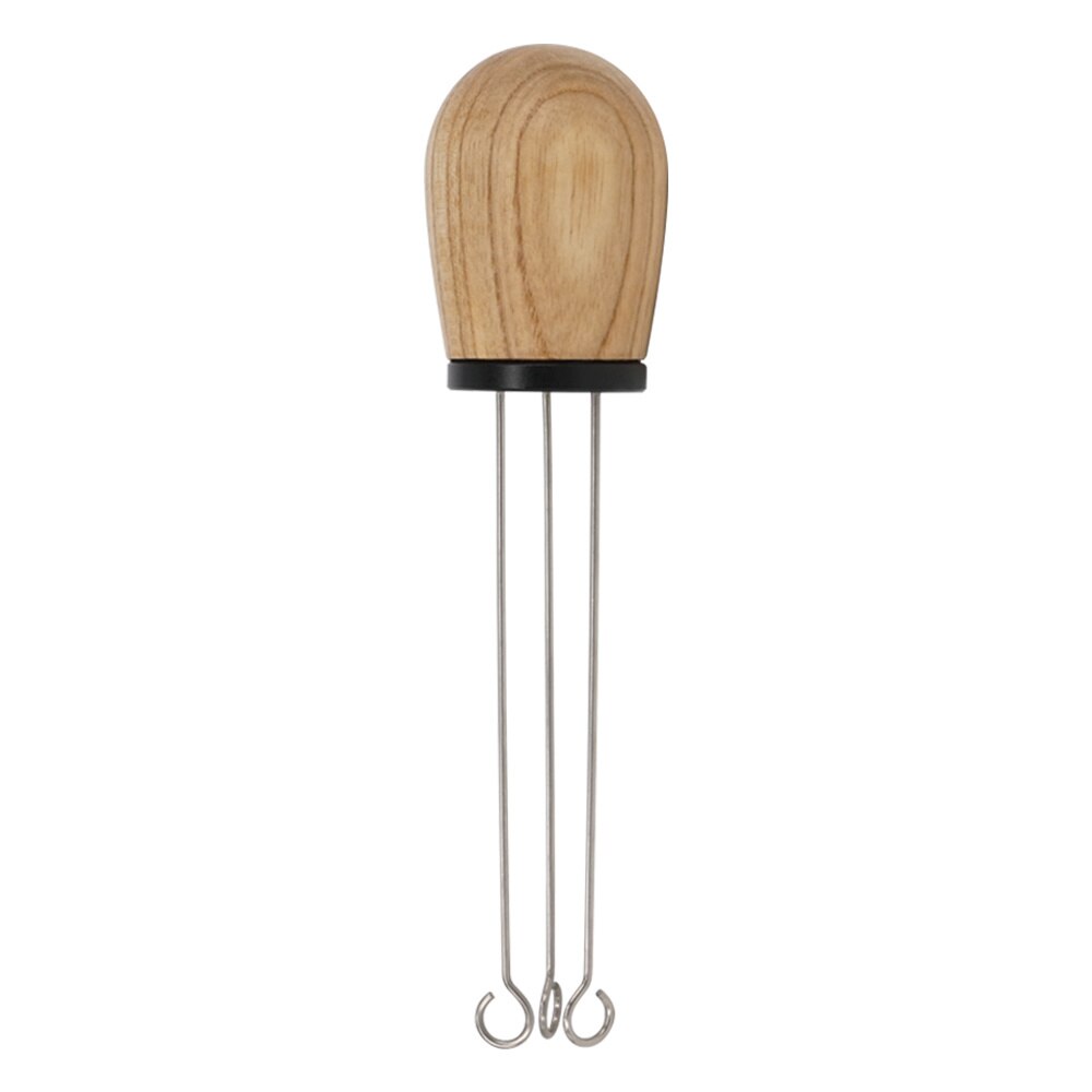 Needle Pin Coffee Tamper Distributor Espresso Stirrer Stirring Tool Stainless Steel Solid Wood Handle Coffee Leveler Accessories: A