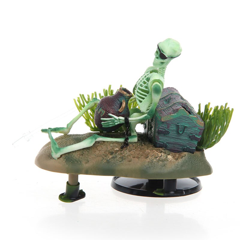Drunk Skeleton Fish Tank Ornament Aquarium Air-operated Landscape Decoration