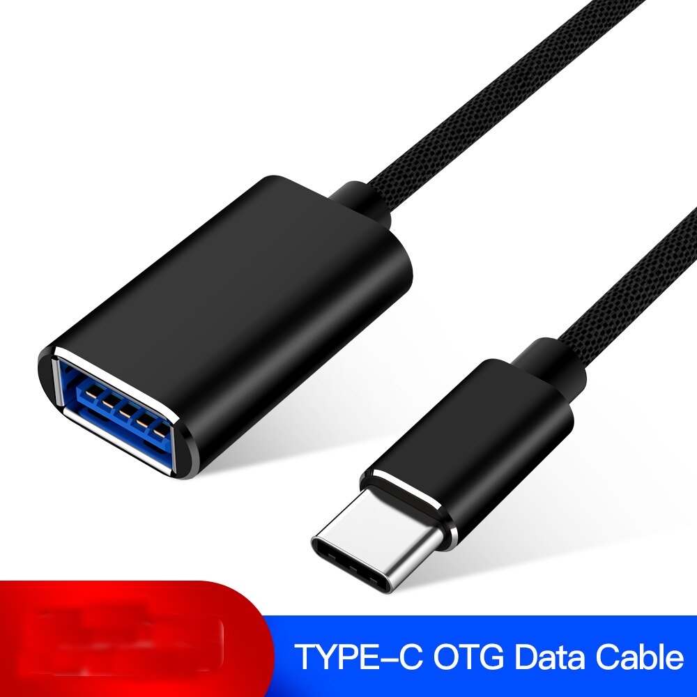 USB-C OTG câble type-c mâle à USB 2.0 femelle convertisseur métallique USB 2.0 à type-c OTG pour Samsung S10 S9 Macbook Xiaomi Mi8 Huawei