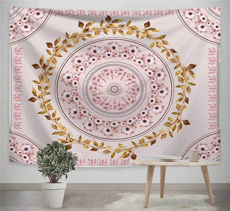 Bohemian wandtapijt mandala wanddecoratie strandmat handdoek polyestervezel mandala wandtapijt bedsprei woondecoratie