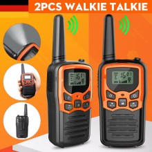2pcs Walkie Talkie Handheld Radio 22 Channels Set 10 Km Uhf 400-470 Mhz Dual Band Mini Radio Communication Transceiver For Camp