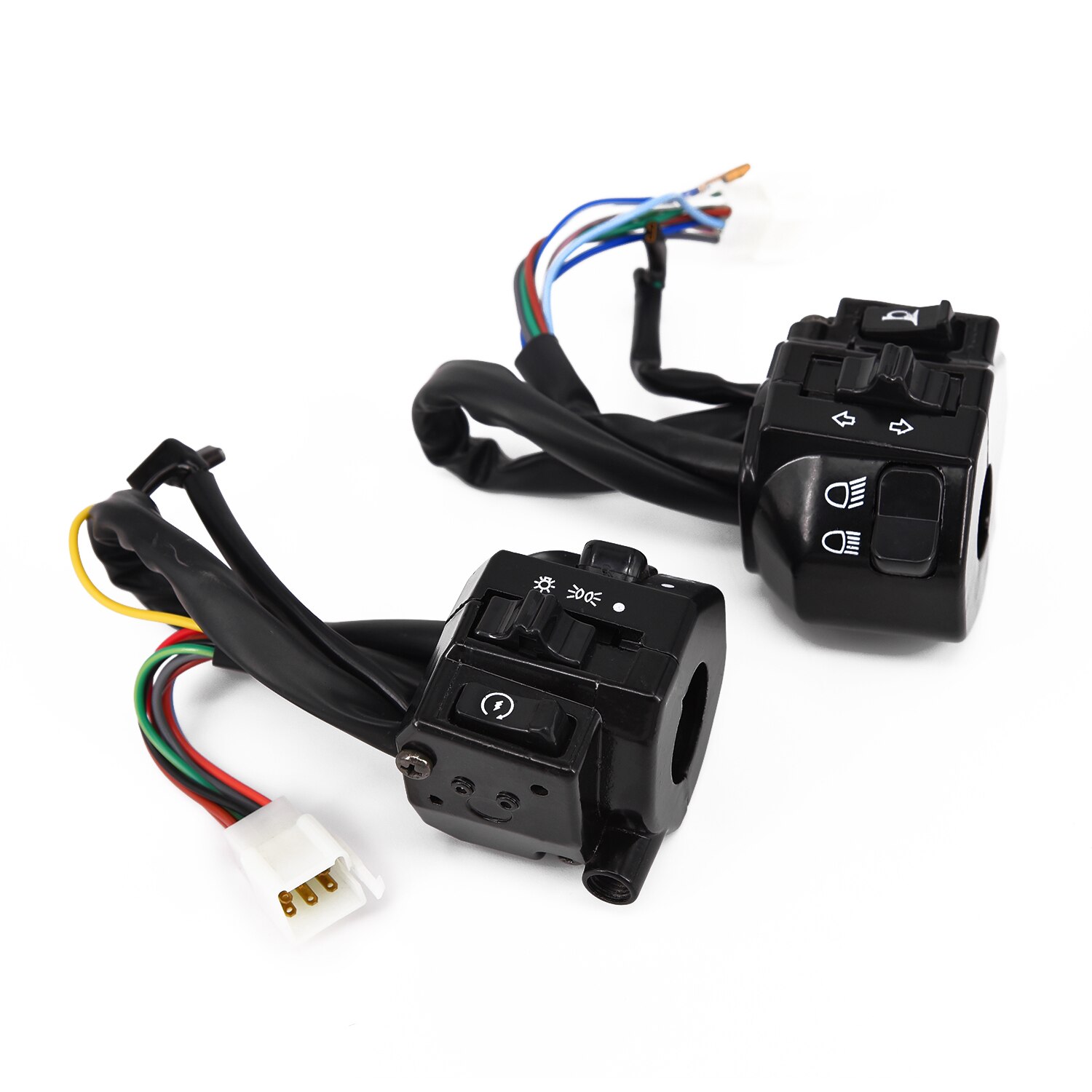Motorcycle Handlebar 7/8” Switches Aluminum Alloy Turn signal 1 Pair Switcher