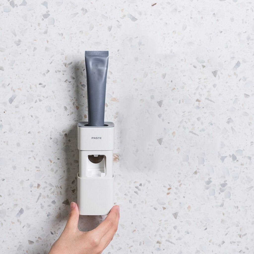 Toothpaste Dispenser Wall Mount for Bathroom Automatic Toothpaste Squeezer