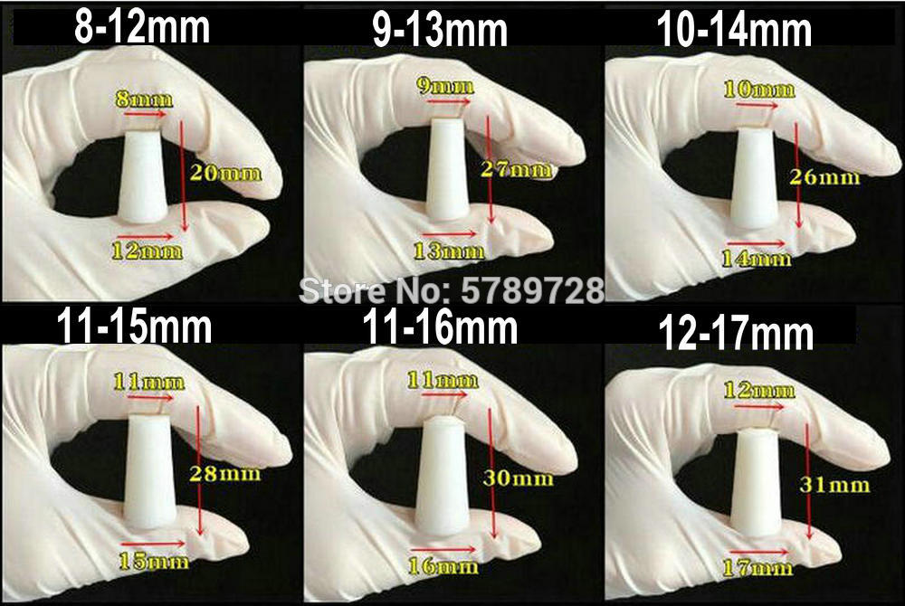 50pcs Lab Silicon Stopper Test Tube Hollow Plug Silica Gel Plug without sand core for Experiment Hollow Plug Silica Gel Caps