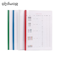 Carpeta de plástico transparente para documentos, carpeta gruesa para documentos de oficina, suministro de papelería, PVC, A4, 1 unidad