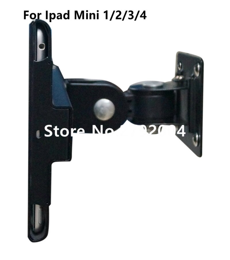 Fit for iPad mini1 2 3 4 wall mount stand metal case display retail bracket tablet pc lock holder support Adjust the Any angle