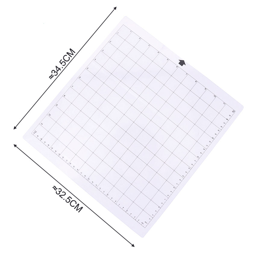 1PC Transparent Adhesive Mat With Measuring Grid 30.5 X 30.5cm Replacement Cutting Mat For Silhouette Plotter Machine