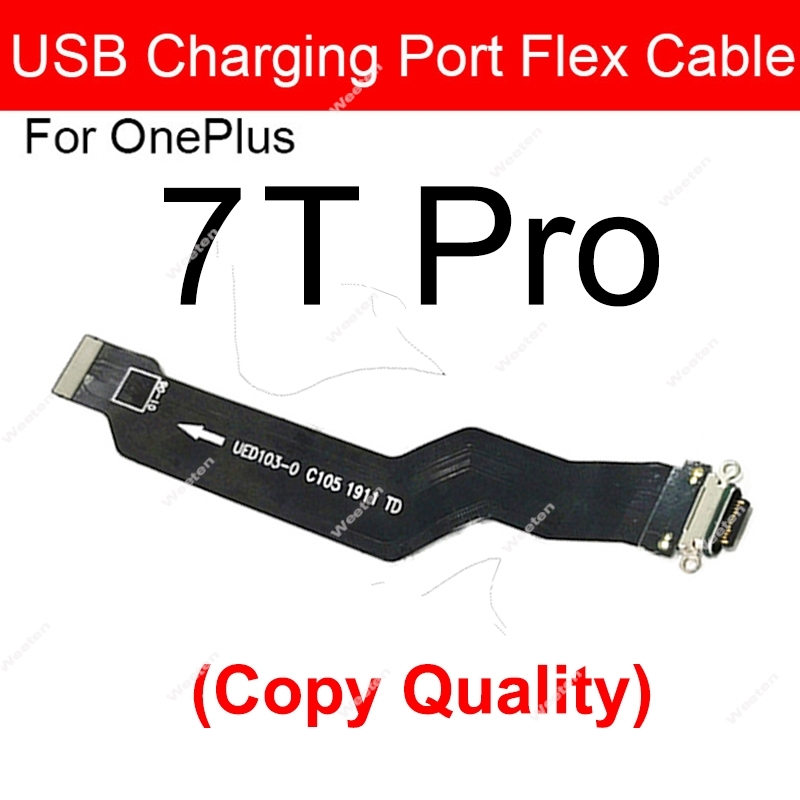 Kabel USB Chargring Flex dla Oneplus 1 + 1 2X3 3T 5 5T 6 6T 7 78 8T pro złącze portu USB ładowarka wymiana kabla Flex naprawa: Czerwony
