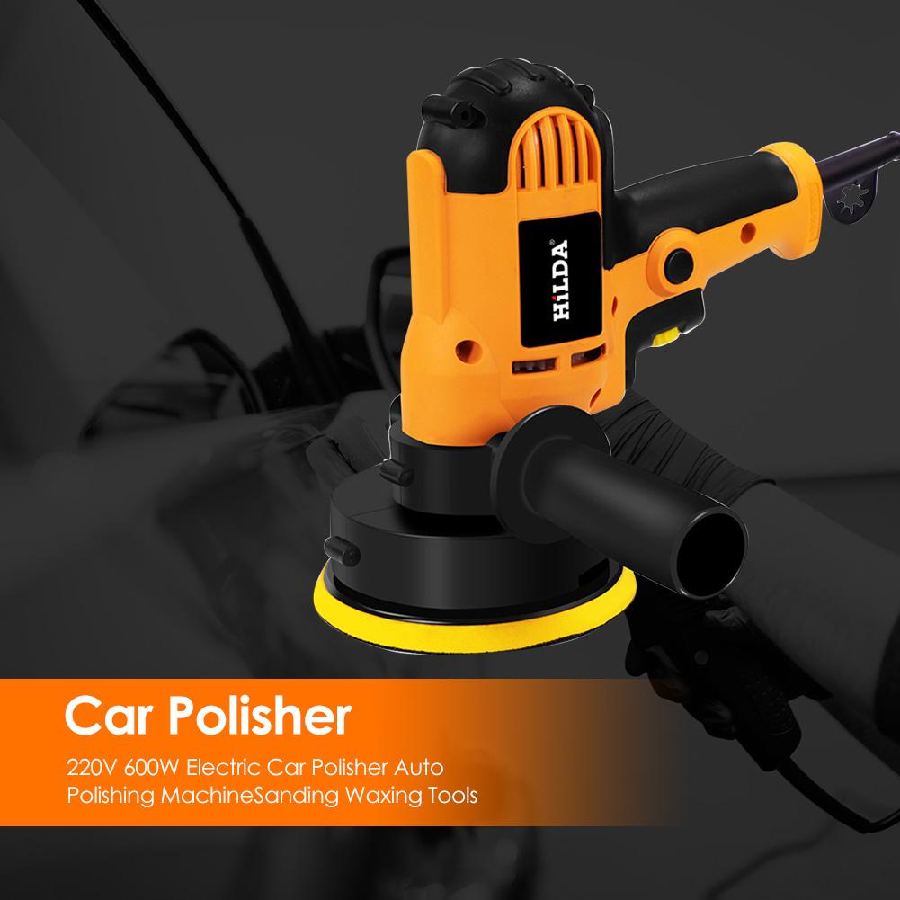 Electric Car Polisher Machine 220V 500-3500rpm 600W Auto Polishing Machine 6 Speed Sander Polish Waxing Tools Car Accessories