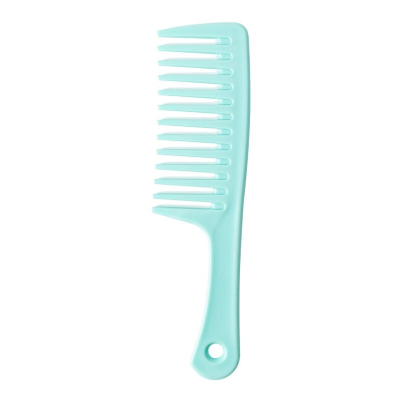 Pro Hairdress Wide Tooth Comb for Women Men Wet Dry Curly Straight Hair Brush 27RC: Blue
