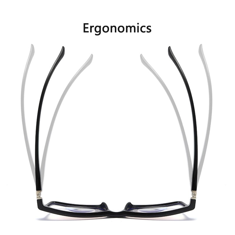 Men Women Bifocal Reading Glasses Anti Blue Light Presbyopic Glasses Far Near Magnifying TR90 Titanium Full Frame Black