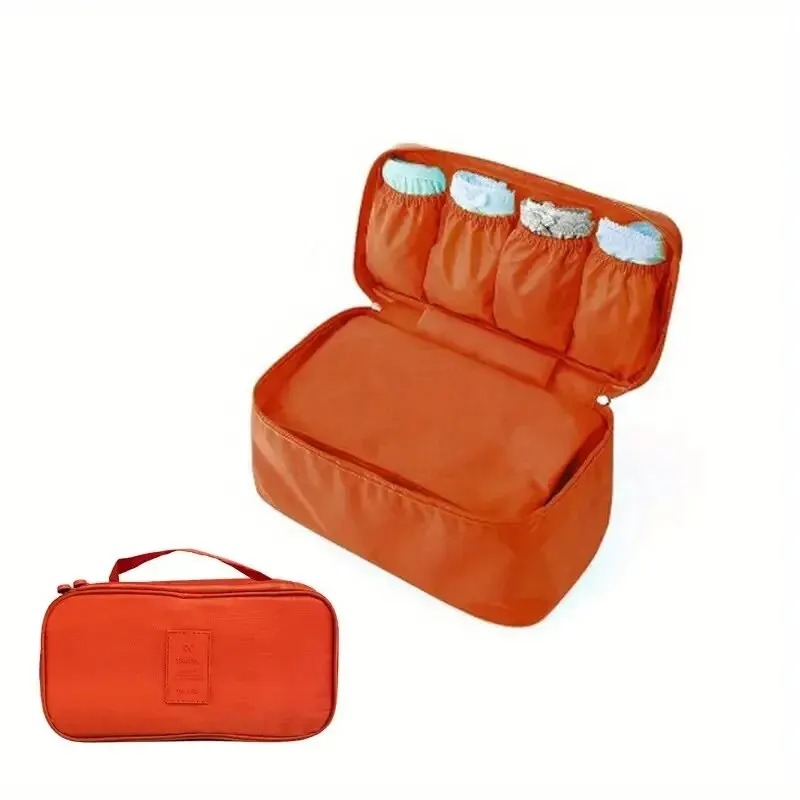 Cosmetisch ondergoed organisator Lingerie BH Reisorganisator Opbergtas Bagage Kofferzakje Zip Cases Kleding BH: Rood