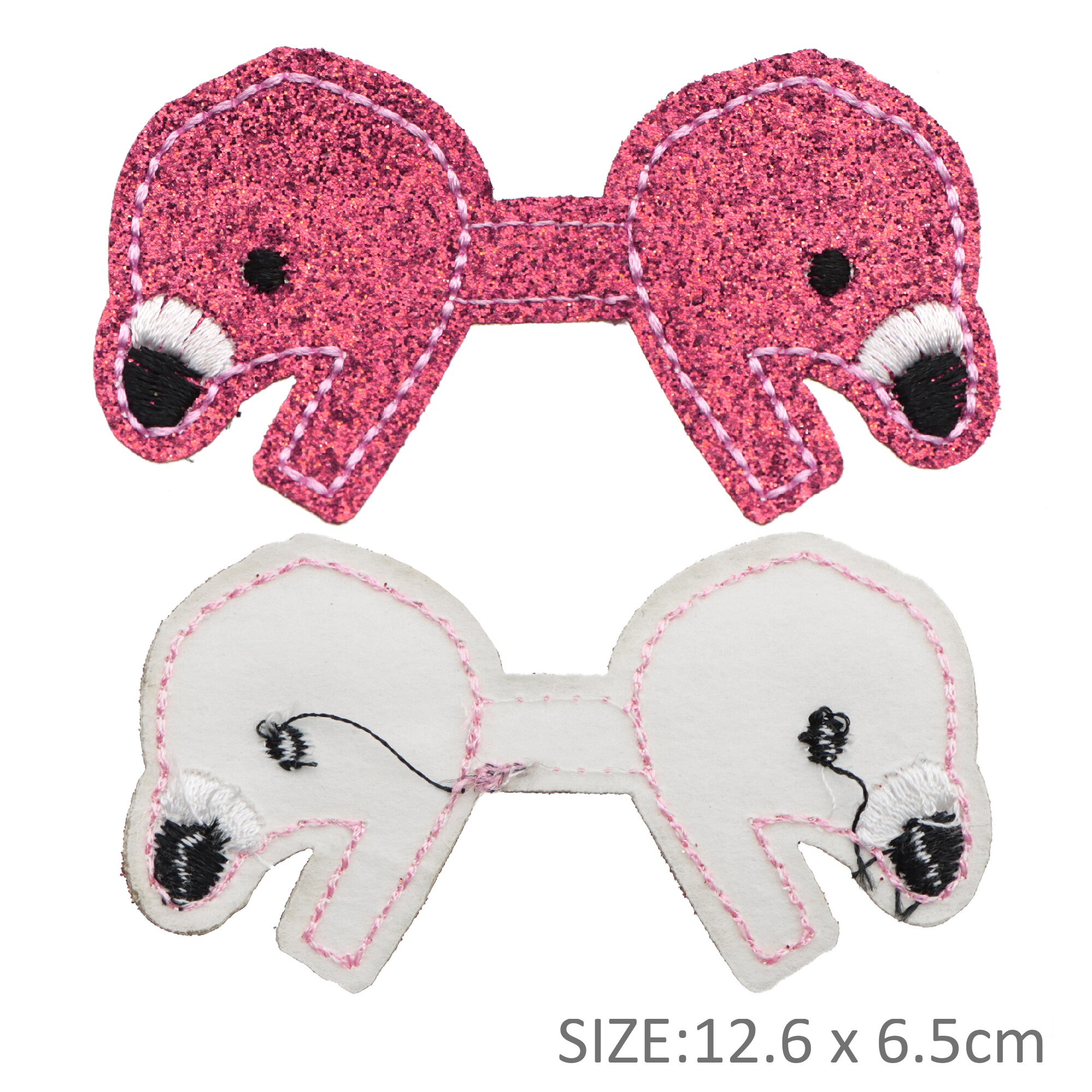 Faux Leather Hair Bows Pre Cut Shimmer Glitter Watermelon Unicorn Pattern Sheets 10pcs for DIY Baby Girls Hair Bows Making: 1136927001