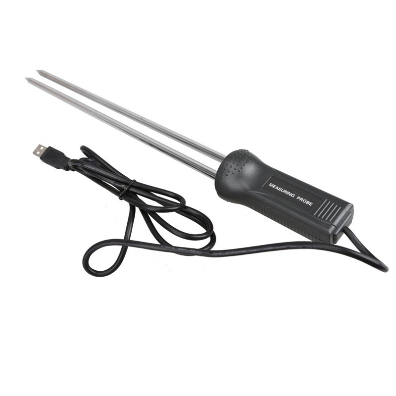 Digital Grain Moisture Temperature Meter Contains 2%-30% LCD Display Humidity Tester Wheat Corn Rice Moisture Probe MeasureTools