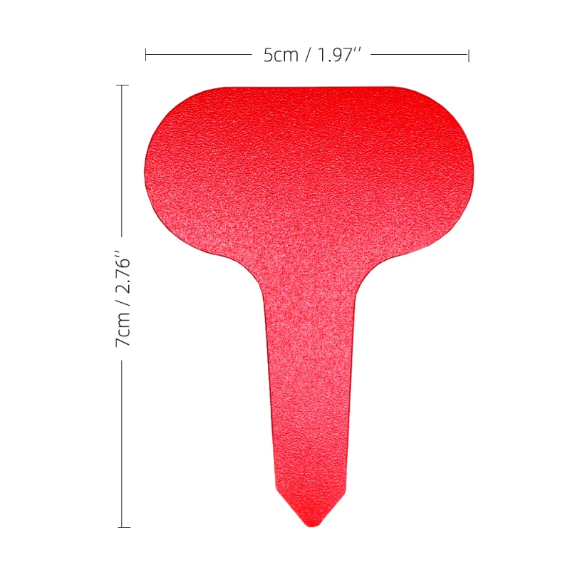 50/100Pcs 5x7cm T-Type Plastic Plant Labels, Reusable Waterproof Garden Markers Plant Tags for Potted Plants Herbs Succulent