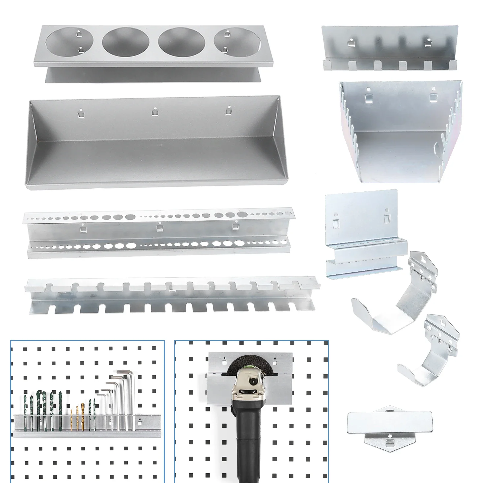 Gereedschap Haak Opknoping Wrench/Boor/Pole/Schroevendraaier/Socket Rack Hardware Onderdelen Opslag Board Wall-Mount houder Organizer Garage