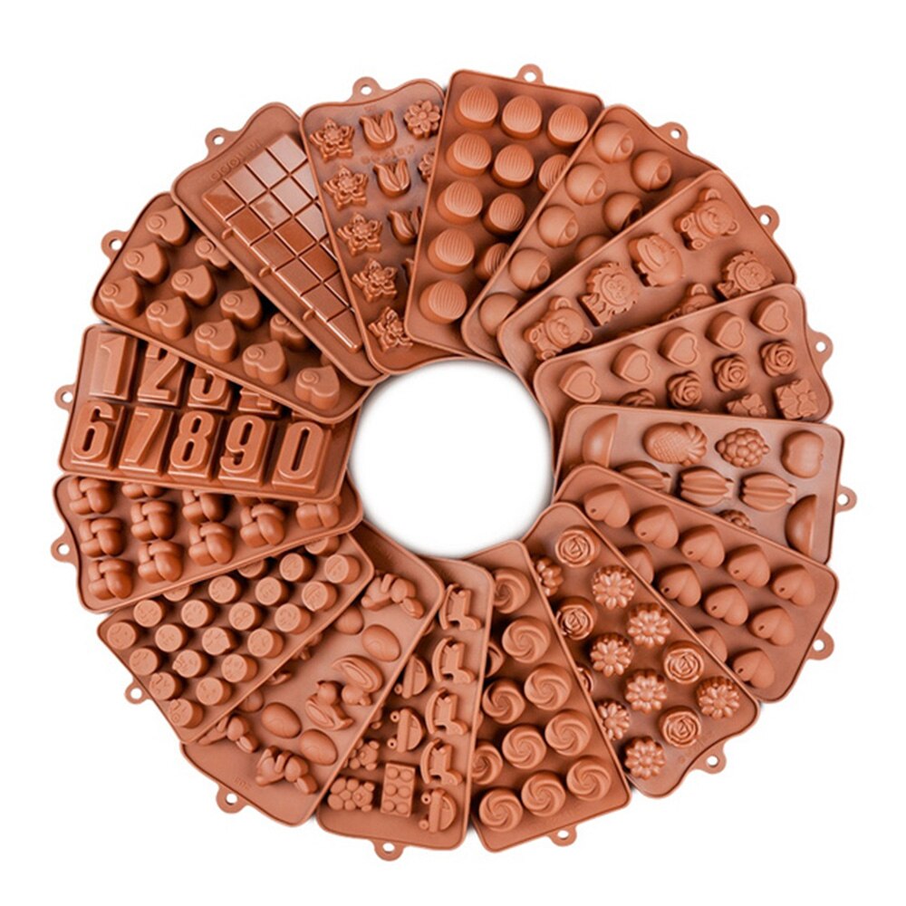 Halloween Chocolade Mould Silicone Fondant Mallen Mooie Chocolade Chocolade Maken Mallen Herbruikbare Non Stick Candy Mallen Tool