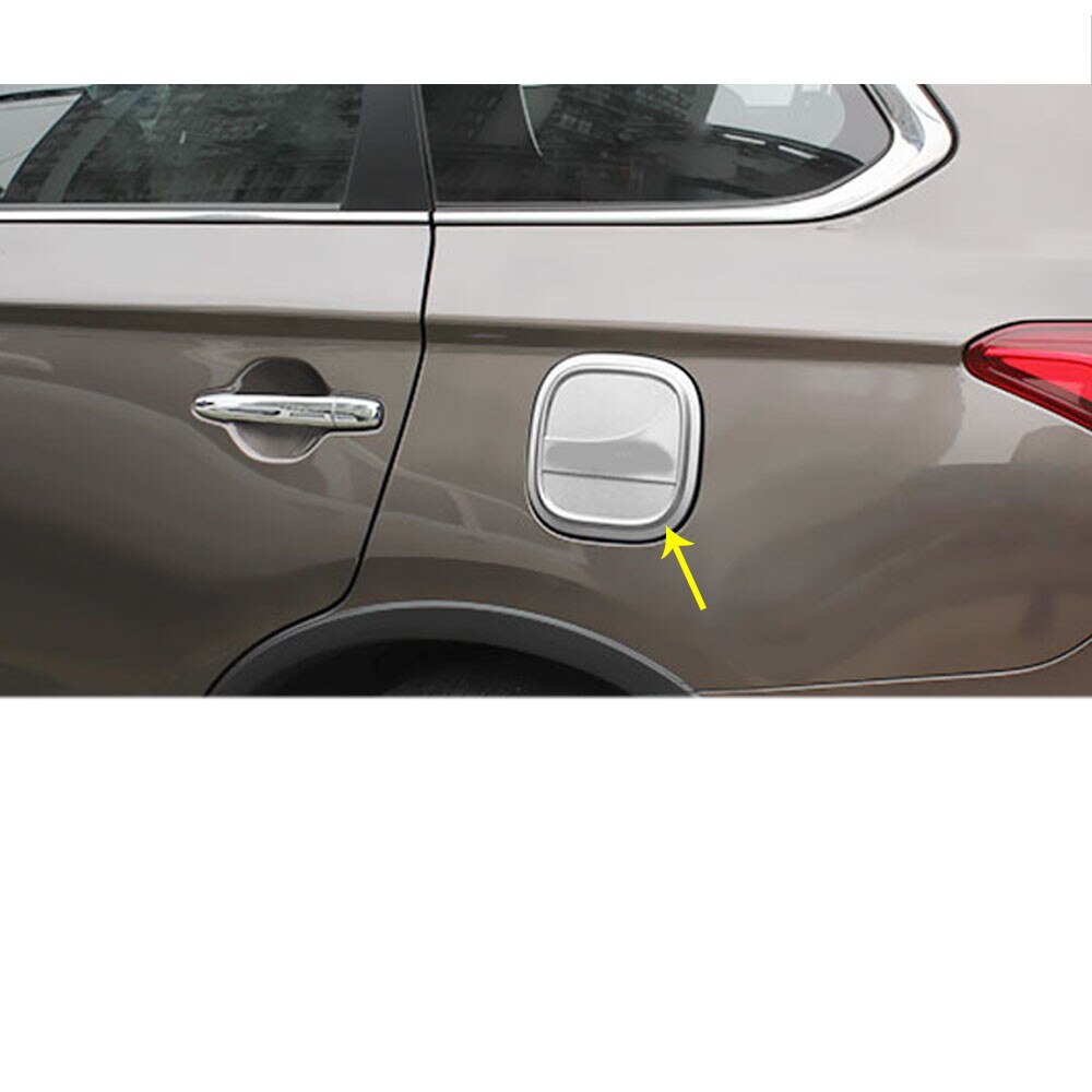 Autostyling gas/brandstof/olietank afdekkap stick abs lamp frame trim 1 st voor mitsubishi outlander