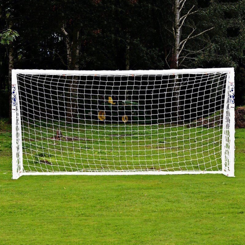 Fodbold net bold mål fodbold net porte til ungdom sport træning fitness polypropylen mesh stolpe net i fuld størrelse (kun net)