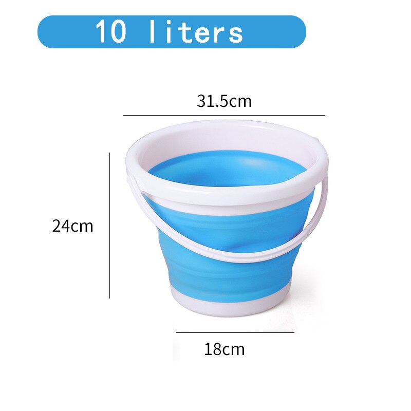 Portable Outdoor Fishing Bucket Car Washing Car Folding Bucket Multifunctional Storage Bucket Retractable Storage Box