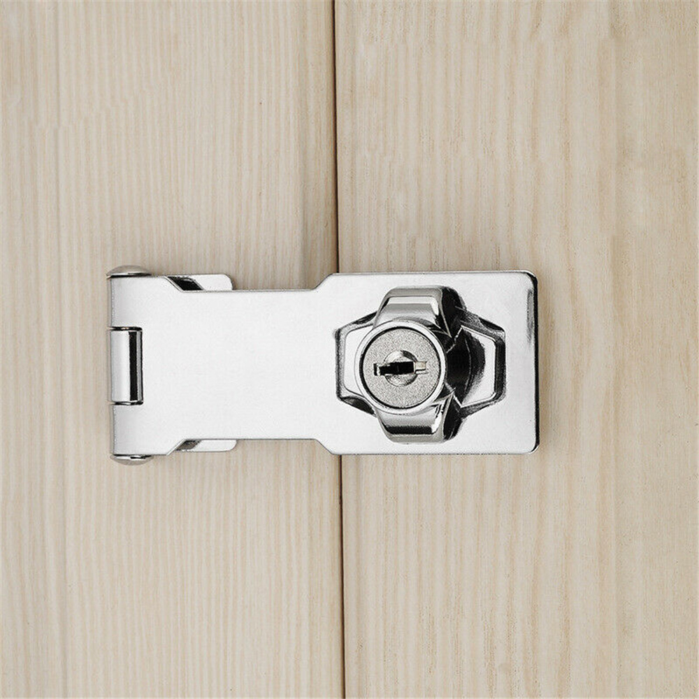 1pc Heavy Duty Locking Hasp With Keys Padlock Cupboard Wooden Box Lock Door Hardware Accessories Drawer Lock home Lock Pick Set