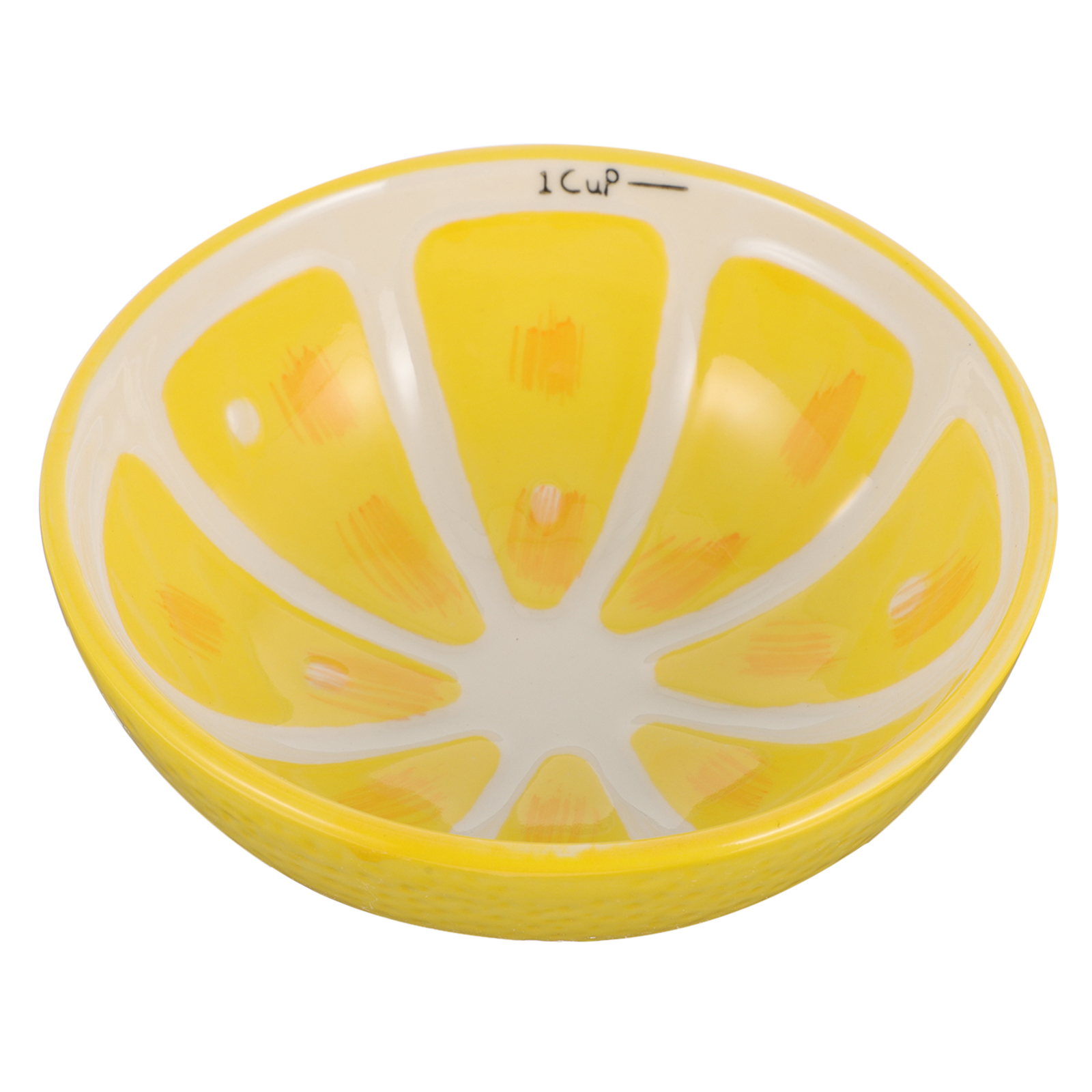 1pc Bowl Ceramic Bowl Children Bowl Fruit Pattern Bowl Kitchen Supply: Lemon pattern