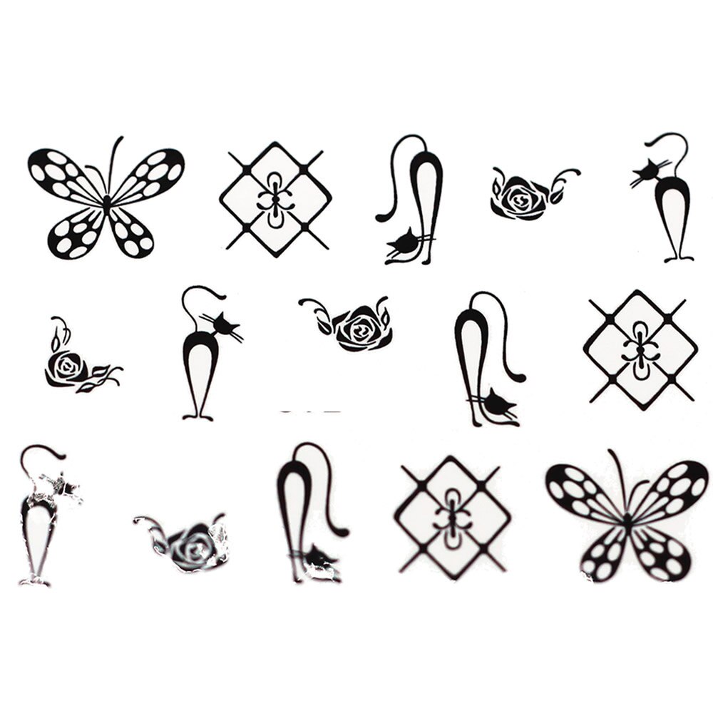 1Pc Schneeflocke Karikatur Wasser Transfer DIY NäGel Kunst Nagellack verrotten Farbe Lange-dauerhaft Nagellack Mädchen Nette nagel Dekoration Werkzeug: 22