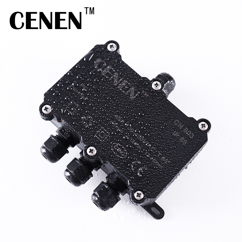 IP68 1Input 3Output Waterproof Junction Box Outdoor Waterproof Plastic Junction Box Circuit Board Protective Case