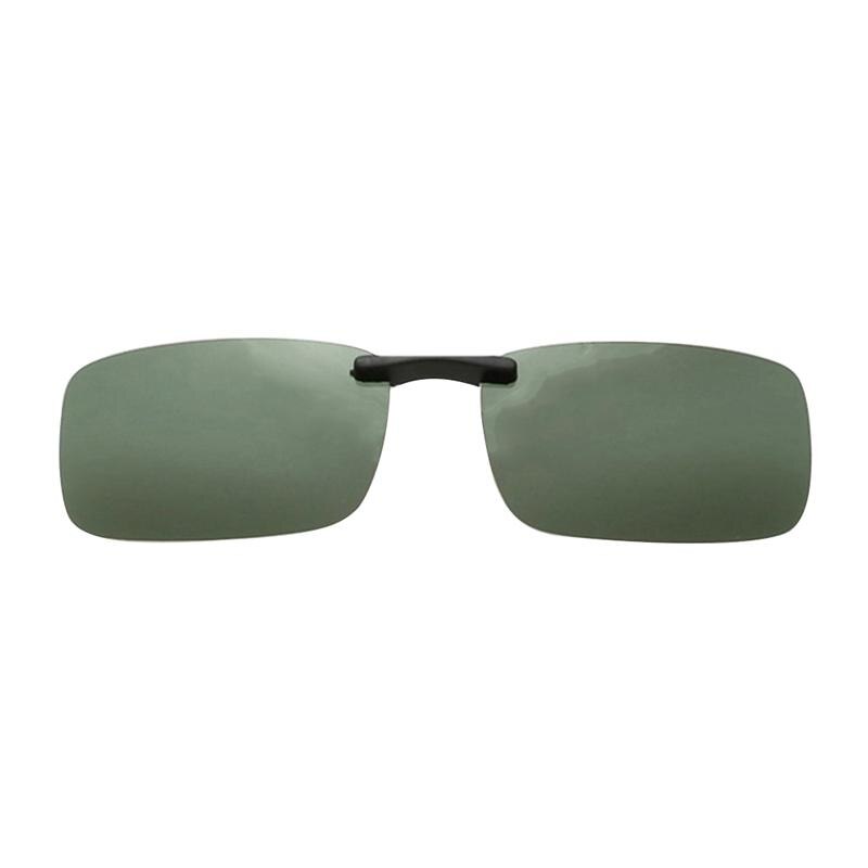 Mens Sport Zonnebril Lichtgewicht Rijden Vissen Clip-On Zonnebril Bril (Zwartachtig Groen)