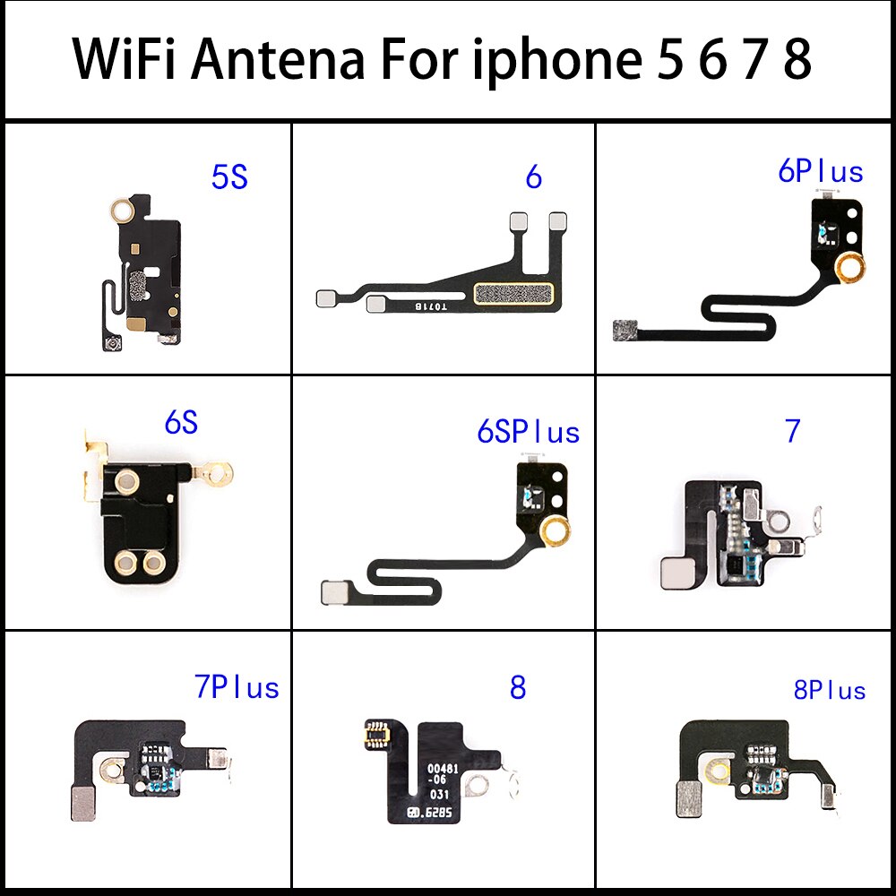 1pcs di Alta Qualità Wifi WI-FI Antenna Segnale Del Cavo Della Flessione Per il iPhone 5 5S 6 6p 6S 6sp 7 7 più il 4.7 "5.5" 8 8p x Parti di Riparazione