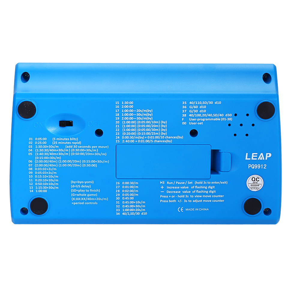 LEAP PQ9912 Digital Chess Clock Count Down Timer Novelty Multifuctional Practical Game Competition Count Up Player