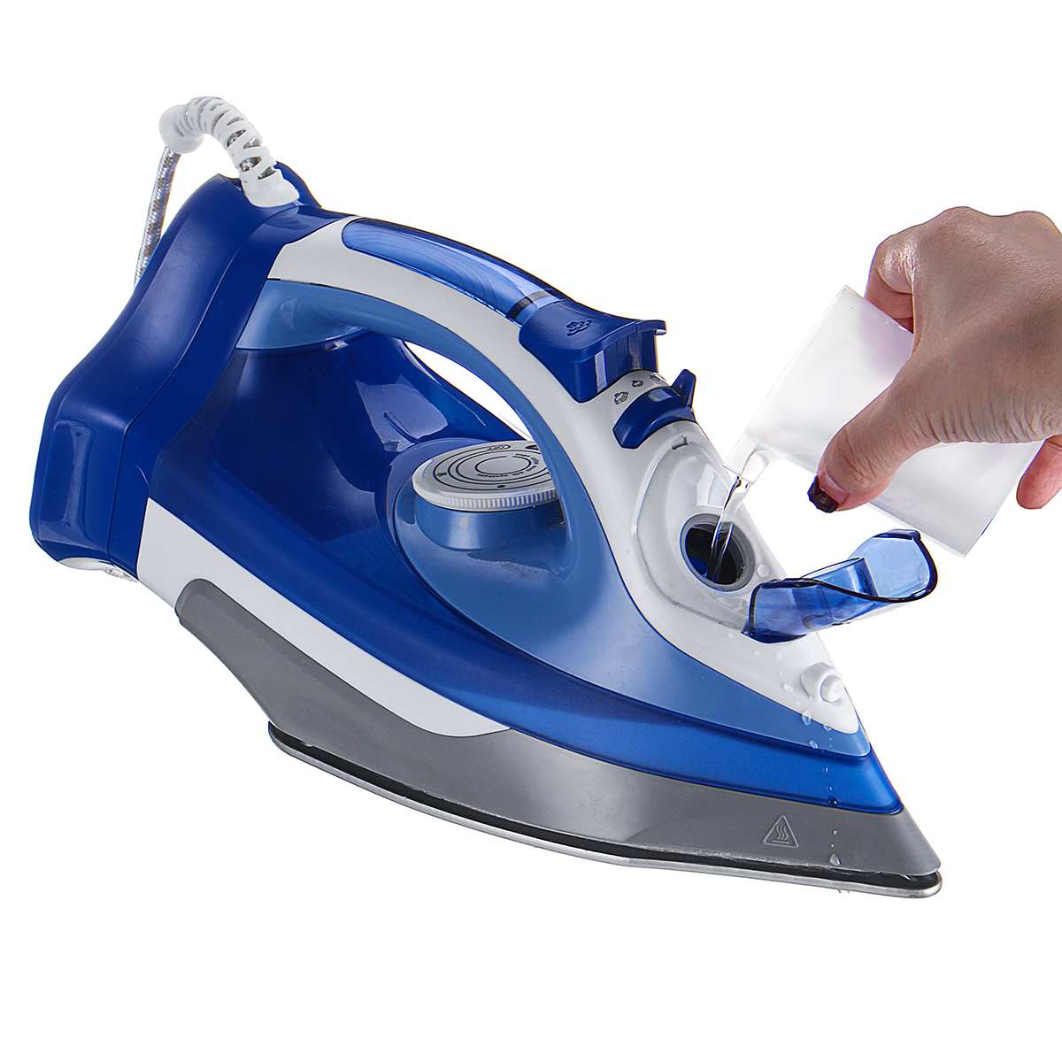 2400W Cordless Electric Steam Iron AC 220V Ironing Machine Garment Flatiron Adjustable Thermostatic Control Non-stick Soleplate