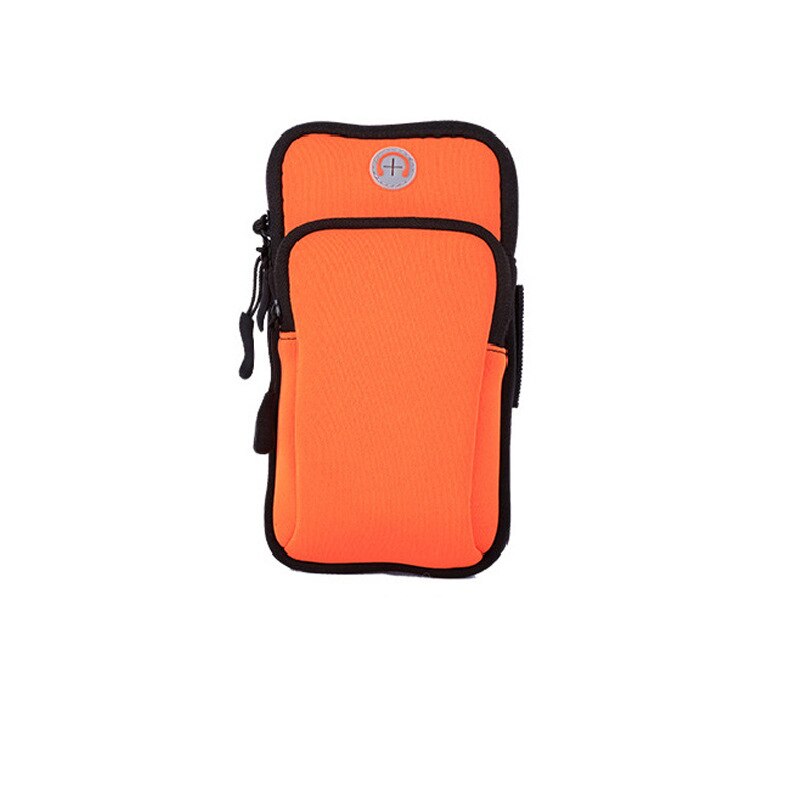 Universele 6 &#39;&#39;Waterdichte Sport Armband Tas Running Jogging Gym Arm Band Outdoor Sport Arm Pouch Telefoon Tas Case Cover houder: Orange