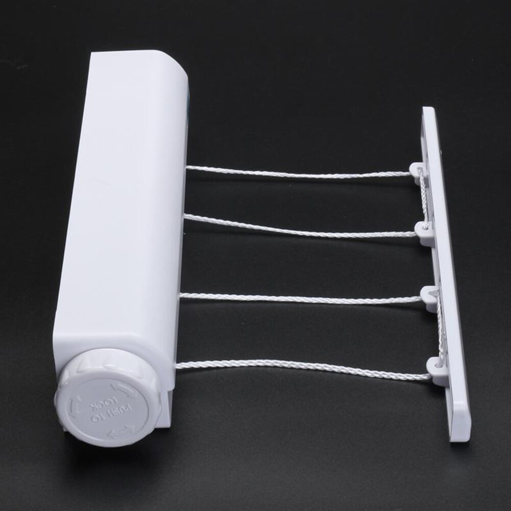 Clothesline Retractable 3.2/3.75m Spring automatic expansion Drying Clothes Towel Rack Portable Clothesline For Apartment