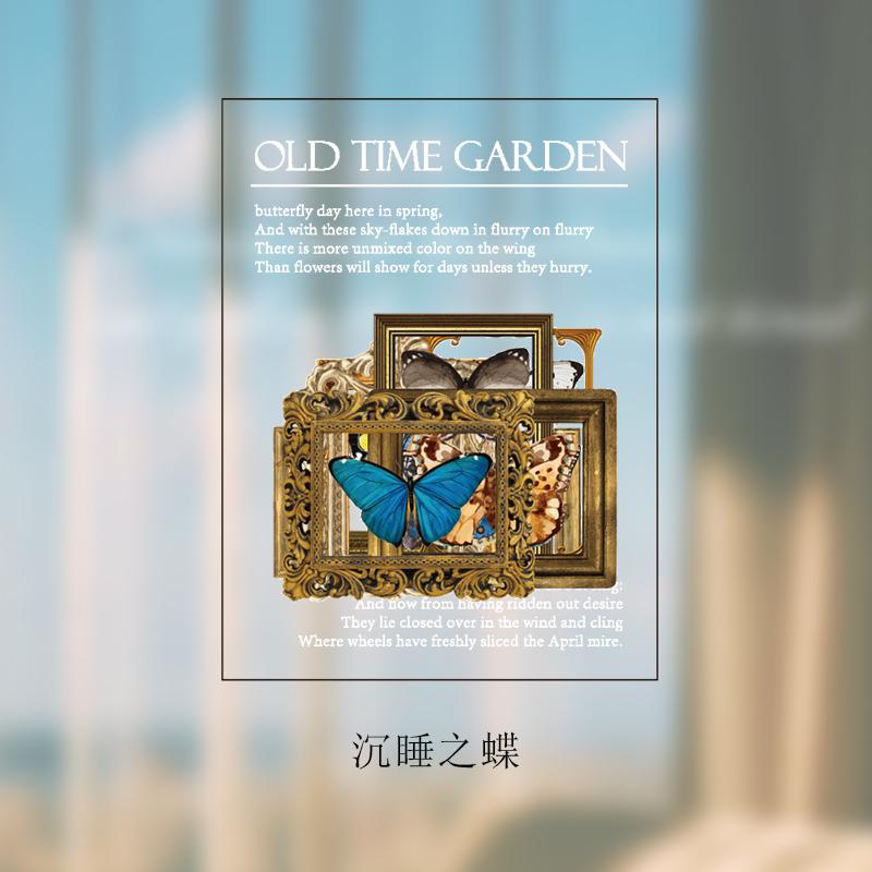 40 Stks/pak Vlinder Paddestoel Huisdier Decoratieve Sticker Briefpapier Stickers Set Diy Craft Label: A