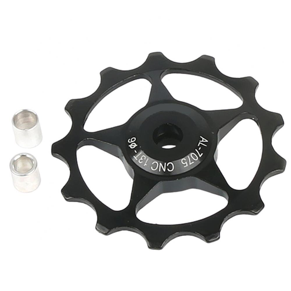 Rear Derailleur MTB Replacement Aluminum Alloy Road Bike 11T/13T Guide Cycling Wheel Pulley Bicycle Accessories Parts: Black 13T