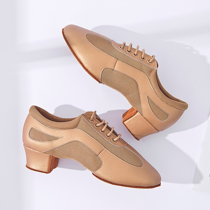 Zapatos de baile latino para mujer y niña, zapatillas de cuero de vaca de , calzado de baile de salón suave y transpirable, zapatos de Jazz, 2022