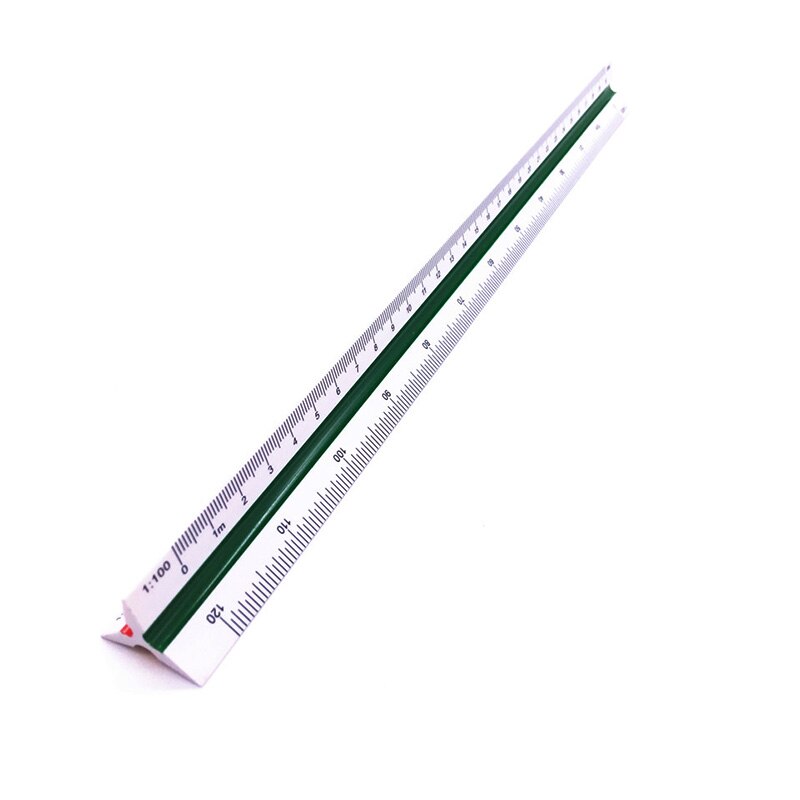 1 Pcs Tri-scale Precision Ruler 8930 Multifunction Foot Drawing Drawing Measurement Tool 30cm