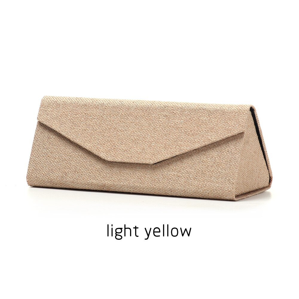 1Stck Faltbare Sonnenbrille fallen Korea Tuch Gläser Kasten Umweltfreundliche Brillen Schutz Container Sonnenbrille Brillen Zubehör: hell Gelb