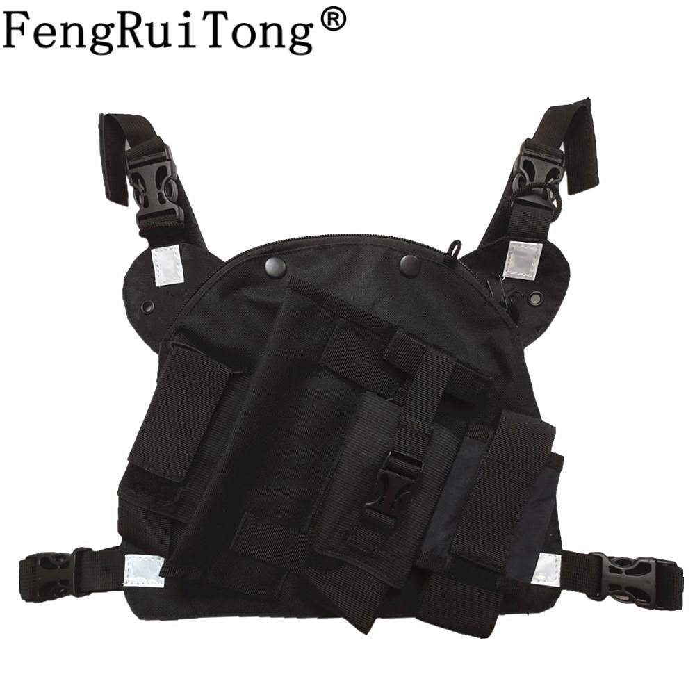 Radio Chest Harness Chest Front Pack Pouch Holster Vest Rig Chest Bag for Walkie Talkie Motorola Baofeng UV-5R UV-9R TYT Wouxun