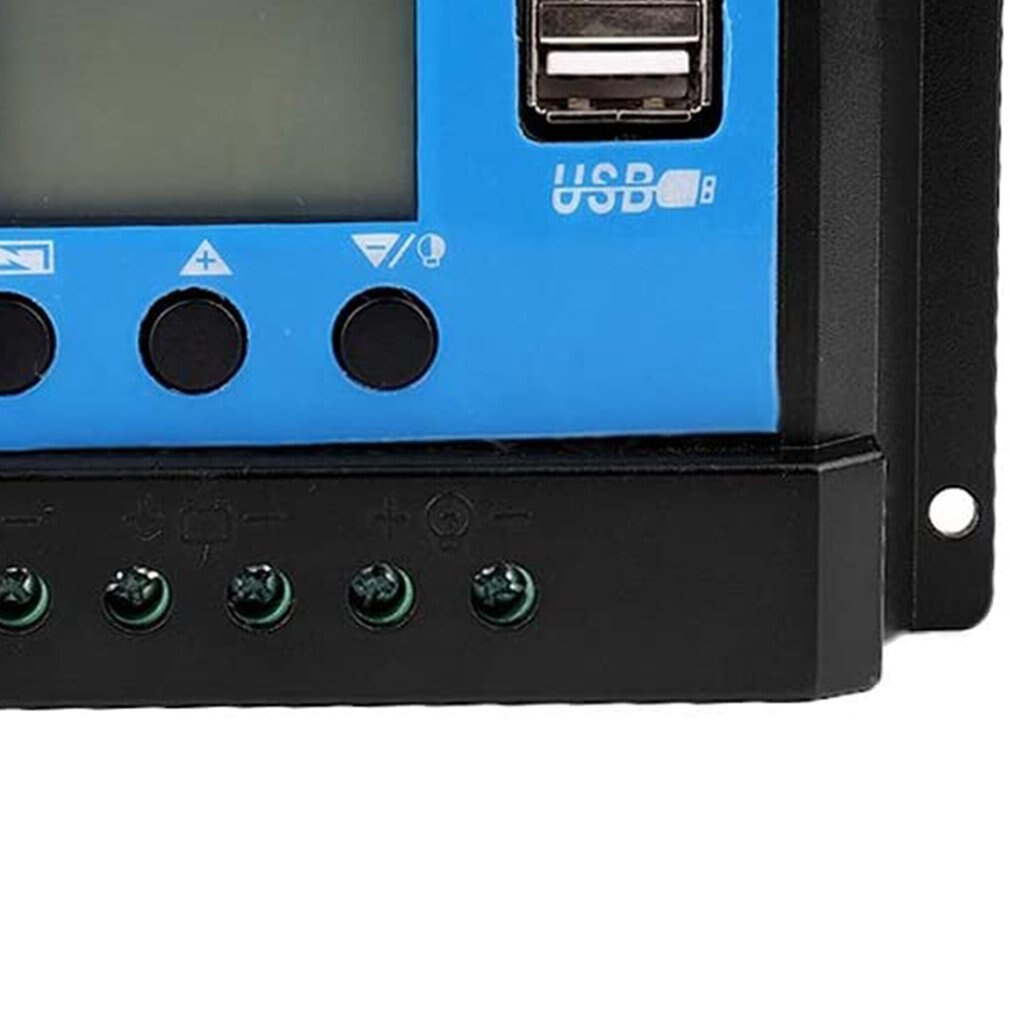 MPPT Solar Controllers Automatic Tracking Equipment Charge Home Regulator LCD Display Protect Battery