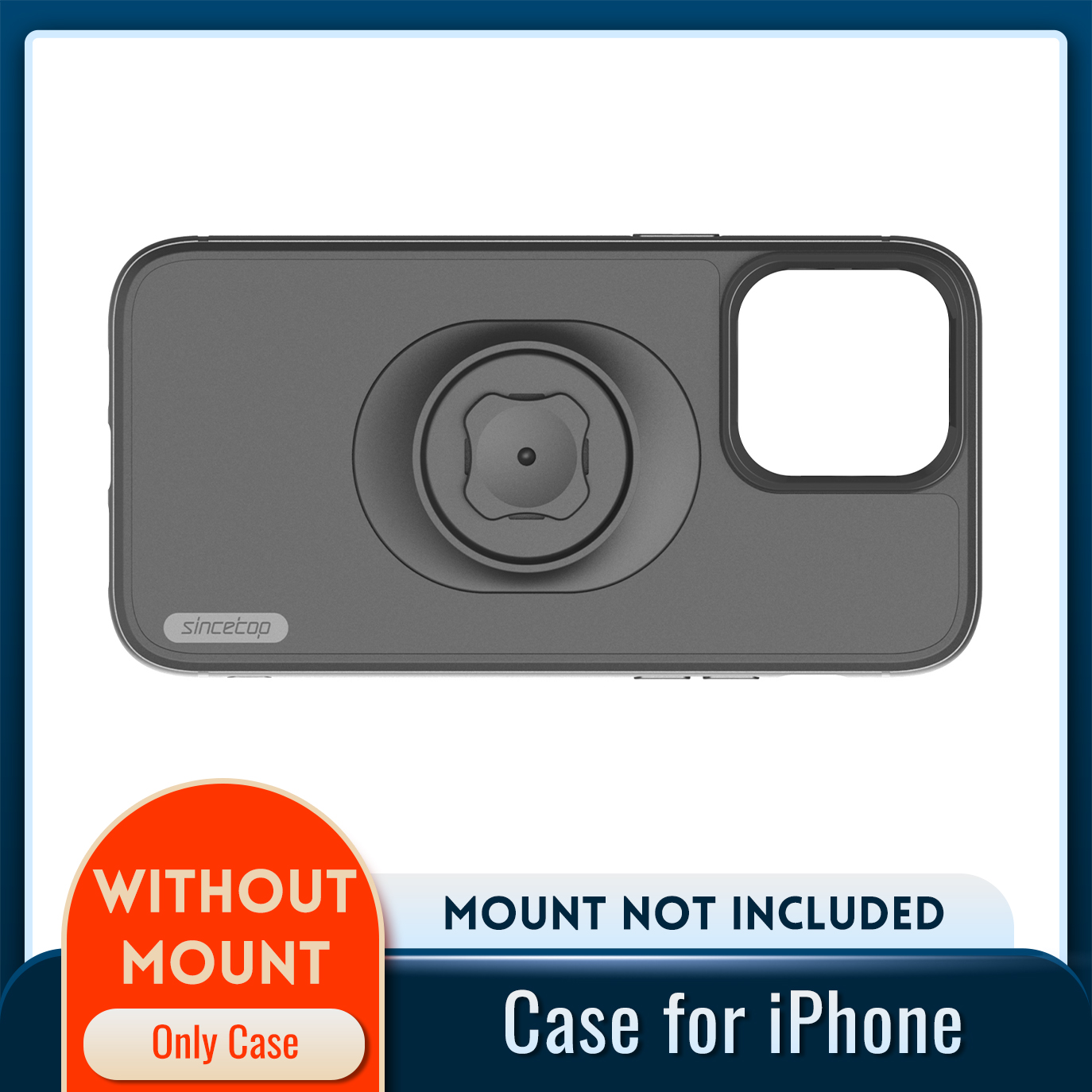 Quick Mount Case for iPhone 17 16 15 14 13 Pro XsMax 8 Plus 7 6 SE for sincetop Waist Belt Clip Bicycle Motocycle Phone Holder: iPhone 15 Pro Max