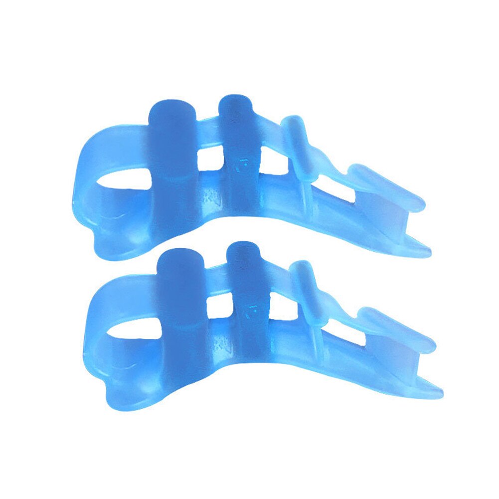 1 pari varpaat hallux valgus corrector separator suoristus jalkojenhoitolaite silikoni bunion suojelija sormet: Sininen