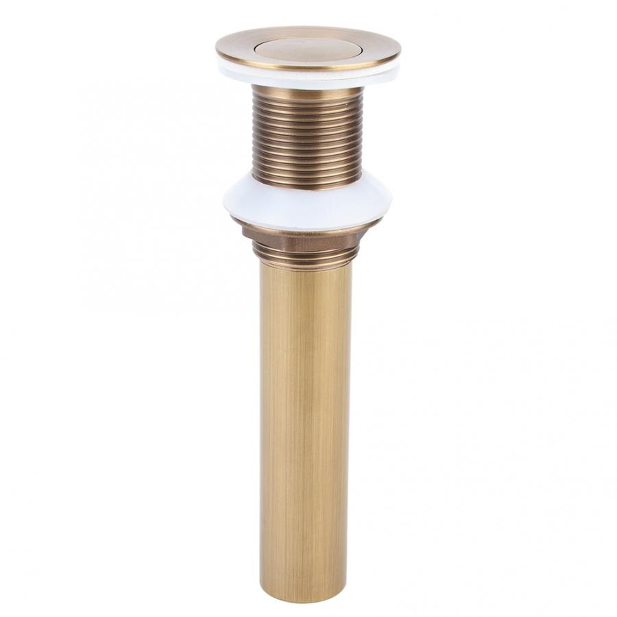 Bathroom Shower Antique Style Flap Type Brass Bathroom Drain Stopper Basin Drain without Overflow Bathroom Shelf Rack