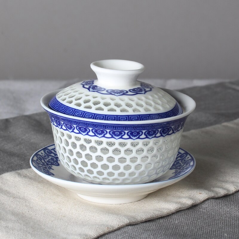 NEWYEARNEW 140ML/160ML Ceramic Tea Tureen Teaware Kung Fu Tea Set Home Decoration Boyfriend Husband Business Love Wedding: K