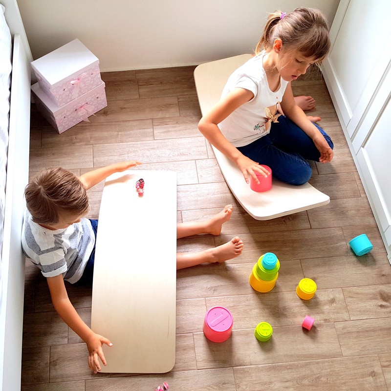 Planche d&#39;équilibre en bois pour enfants, balançoire incurvée, équipement de Yoga, Fitness, jouets d&#39;intérieur pour bébés, Sports de plein air, jouet d&#39;entraînement pour adultes,